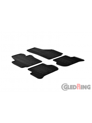 Original Gledring Passform Fußmatten Gummimatten 4 Tlg.+Fixing - Skoda Yeti 2009-2013